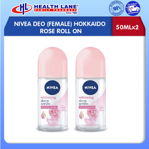 NIVEA DEO (FEMALE) HOKKAIDO ROSE ROLL ON (50MLx2)