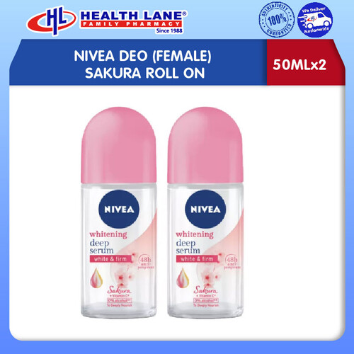 NIVEA DEO (FEMALE) SAKURA ROLL ON (50MLx2)
