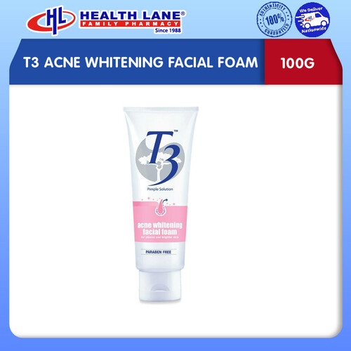 T3 ACNE WHITENING FACIAL FOAM (100G)