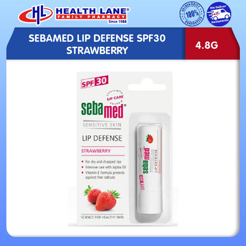 SEBAMED LIP DEFENSE SPF30 STRAWBERRY (4.8G)
