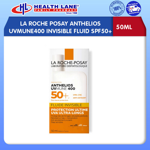 LA ROCHE POSAY ANTHELIOS UVMUNE400 INVISIBLE FLUID SPF50+ 50ML