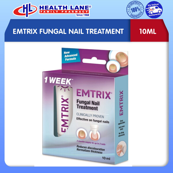 Emtrix Fungal Nail Treatment 10mL 3 Months Supply Restore Healthy Ap   The Health Care Plus Beauty