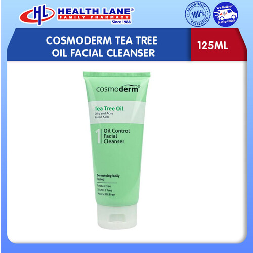 COSMODERM TEA TREE OIL FACIAL CLEANSER (125ML)