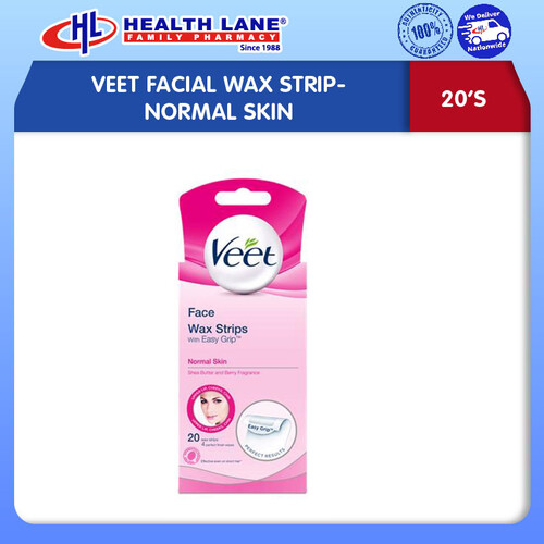 VEET FACIAL WAX STRIP- NORMAL SKIN (20'S)