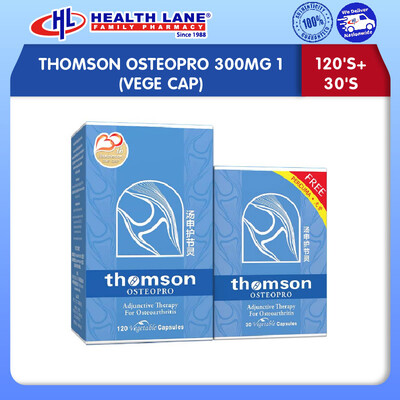 THOMSON OSTEOPRO 300MG 120'S+30'S (VEGE CAP)