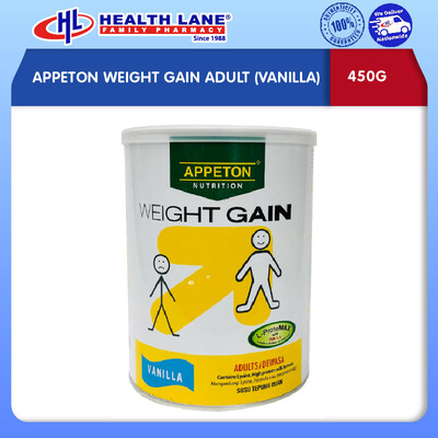 APPETON WEIGHT GAIN ADULT (VANILLA) 450G