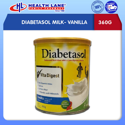 DIABETASOL SUSU- VANILA (360G)