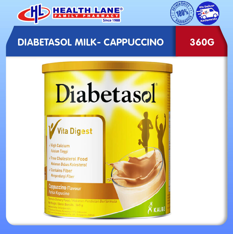 DIABETASOL SUSU- CAPPUCCINO (360G)