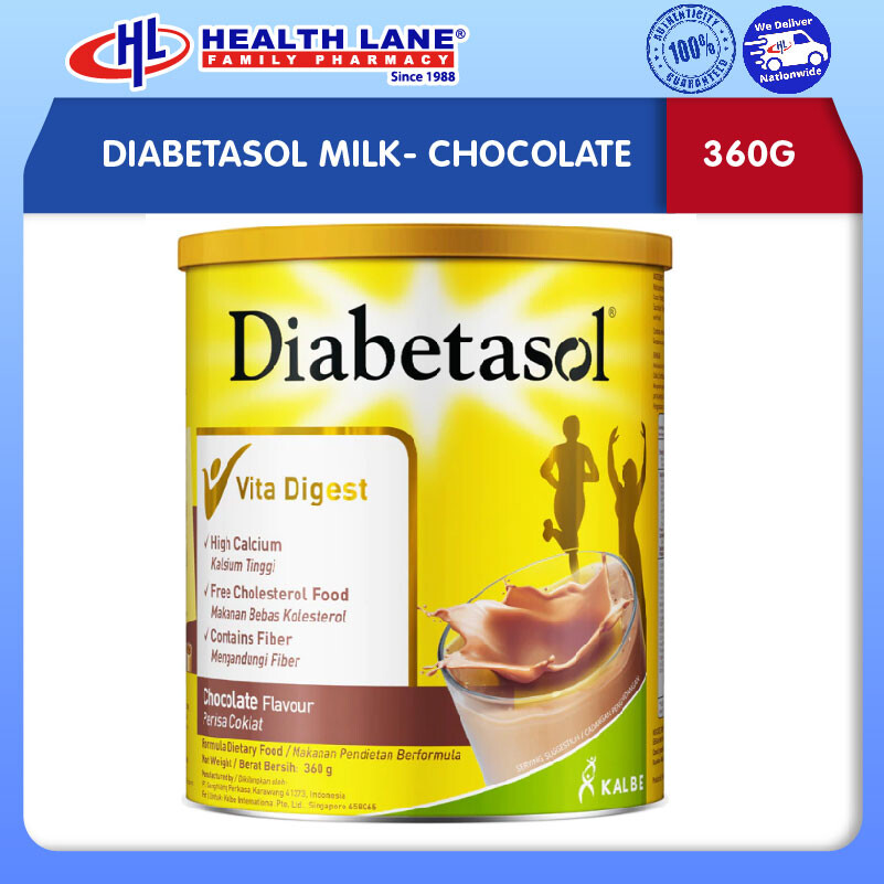 DIABETASOL MILK- CHOCOLATE (360G)