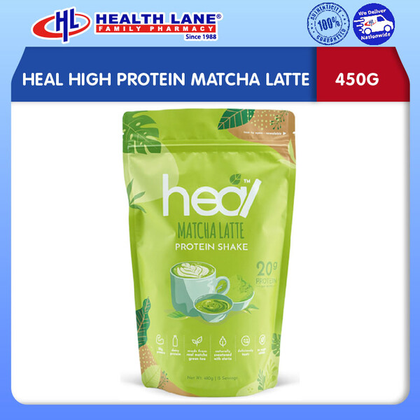 HEAL HIGH PROTEIN MATCHA LATTE (450G)