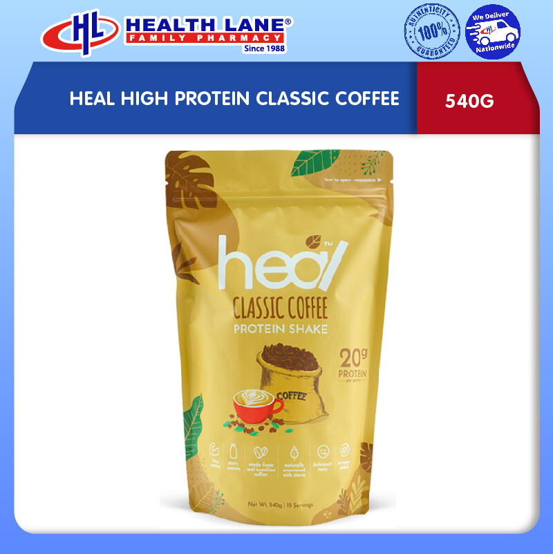 HEAL HIGH PROTEIN CLASSIC COFFEE (540G)