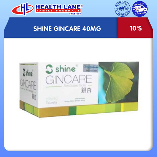 SHINE GINCARE 40MG (10'S)