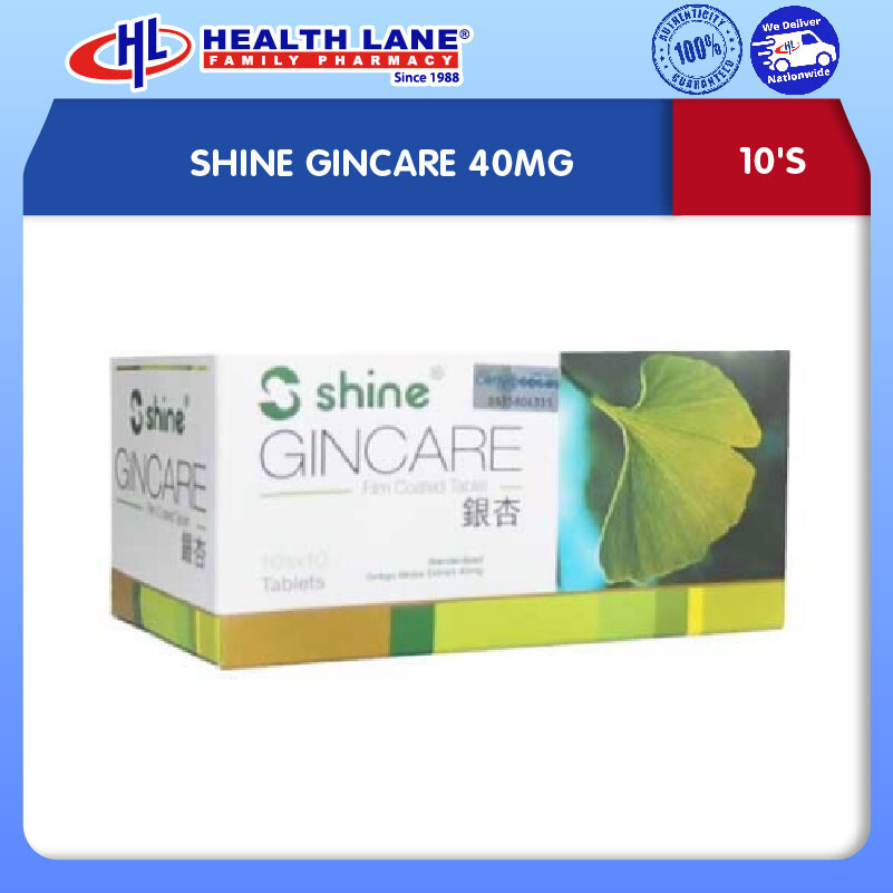 SHINE GINCARE 40MG (10'S)