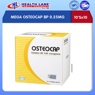 MEGA OSTEOCAP BP 0.25MG (10'Sx10)