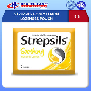 STREPSILS HONEY LEMON LOZENGES POUCH (6'S)