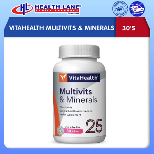 VITAHEALTH MULTIVITS & MINERALS (30'S)