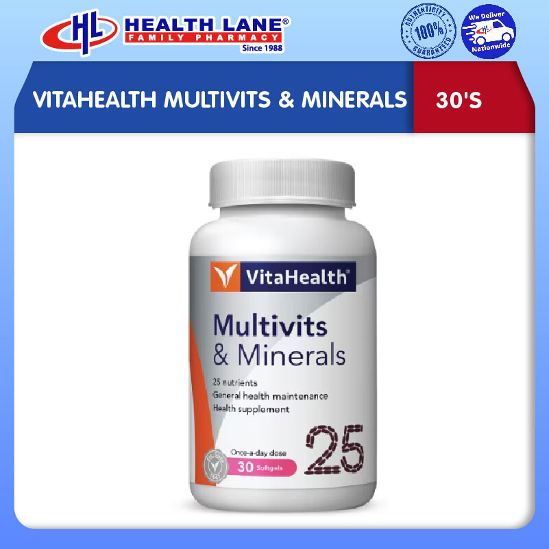 VITAHEALTH MULTIVITS & MINERALS (30'S)