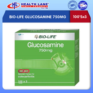 BIO-LIFE GLUCOSAMINE 750MG (100'Sx3)