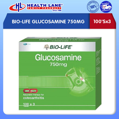 BIO-LIFE GLUCOSAMINE 750MG (100'Sx3)
