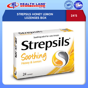 STREPSILS HONEY LEMON LOZENGES BOX (24'S)