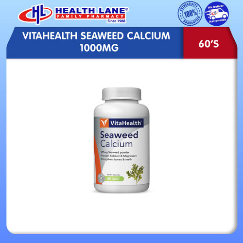 VITAHEALTH SEAWEED CALCIUM 1000MG 60'S