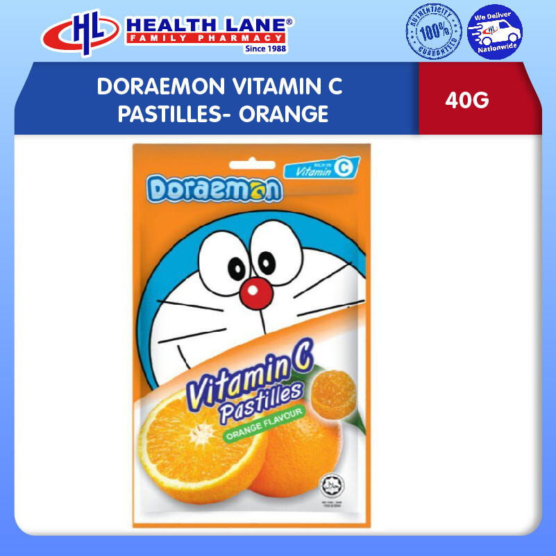 DORAEMON VITAMIN C PASTILLES- ORANGE (40G)