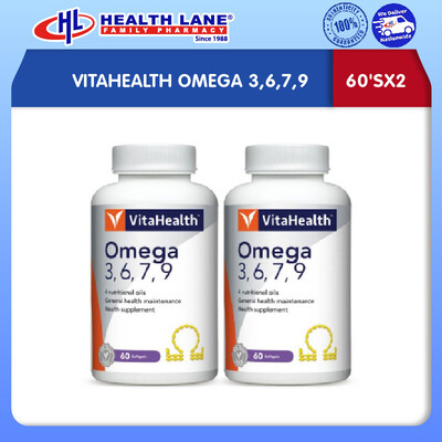 VITAHEALTH OMEGA 3,6,7,9 (60'SX2)