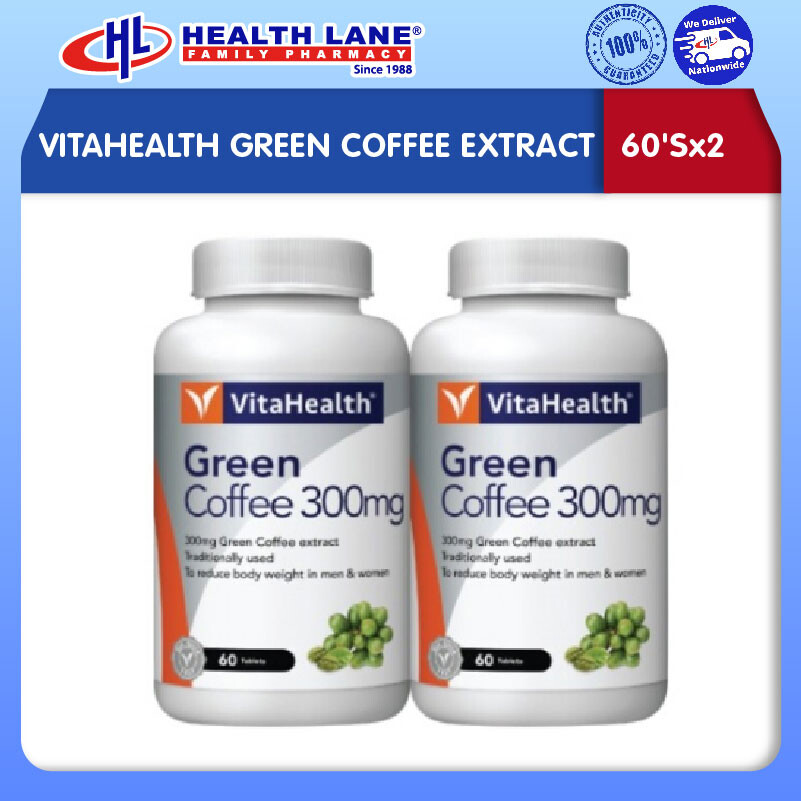 VITAHEALTH GREEN COFFEE EXTRACT (60'Sx2)