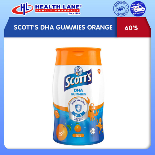 SCOTT'S DHA GUMMIES ORANGE (60'S)