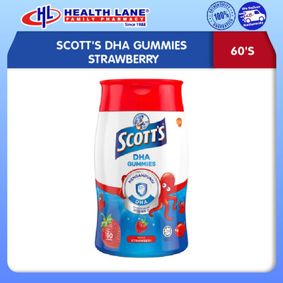 SCOTT'S DHA GUMMIES STRAWBERI (60'S)