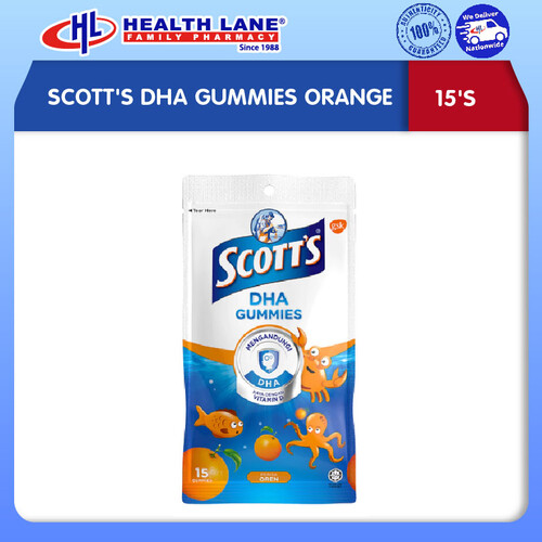 SCOTT'S DHA GUMMIES ORANGE (15'S)