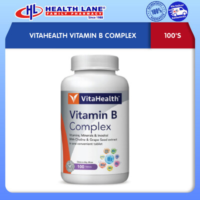 VITAHEALTH VITAMIN B COMPLEX 100'S