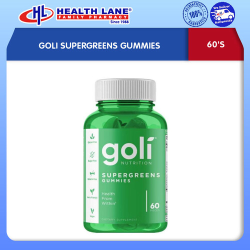 GOLI SUPERGREENS GUMMIES (60'S)