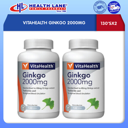 VITAHEALTH GINKGO 2000MG (130'SX2)