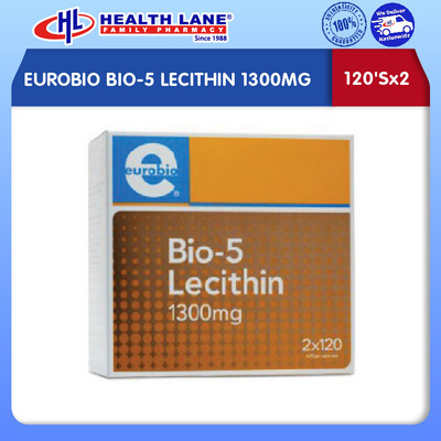 EUROBIO BIO-5 LECITHIN 1300MG (120'Sx2)