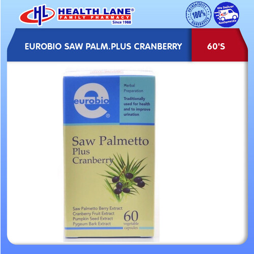 EUROBIO SAW PALM.PLUS CRANBERRY (60'S)