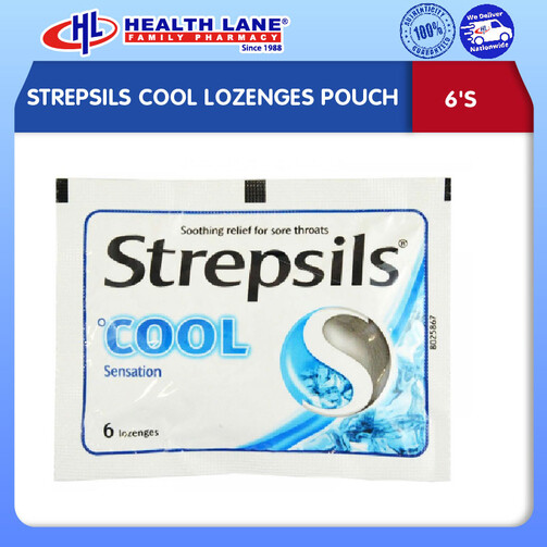 STREPSILS COOL LOZENGES POUCH (6'S)
