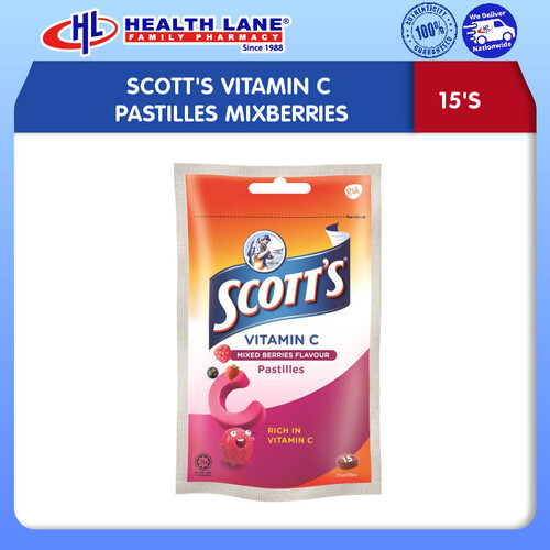 SCOTT'S VITAMIN C PASTILLES MIXBERRIES (15'S)