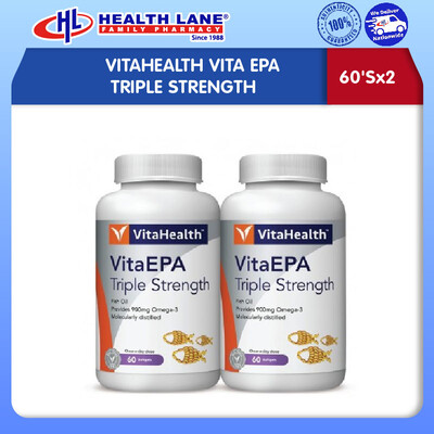 VITAHEALTH VITA EPA TRIPLE STRENGTH 60'Sx2