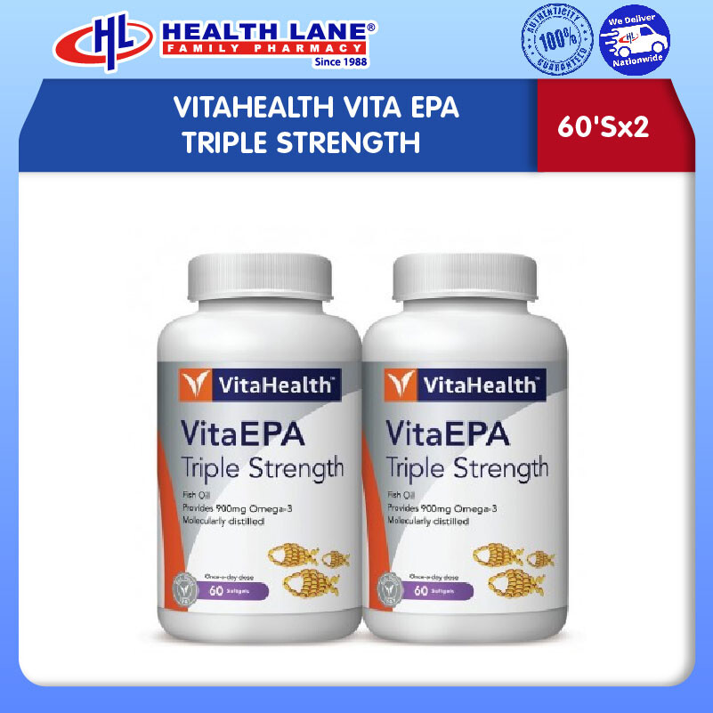 VITAHEALTH VITA EPA TRIPLE STRENGTH 60'Sx2