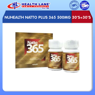 NUHEALTH NATTO PLUS 365 500MG (30'S+30'S)