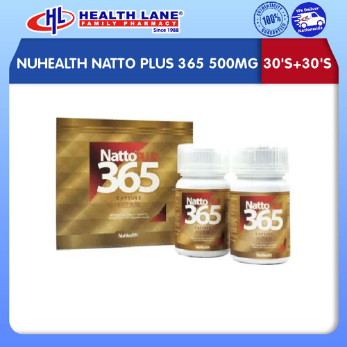 NUHEALTH NATTO PLUS 365 500MG (30'S+30'S)