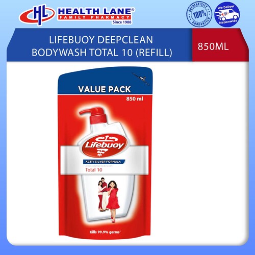 LIFEBUOY DEEPCLEAN BODY WASH TOTAL 10 850ML (REFILL)