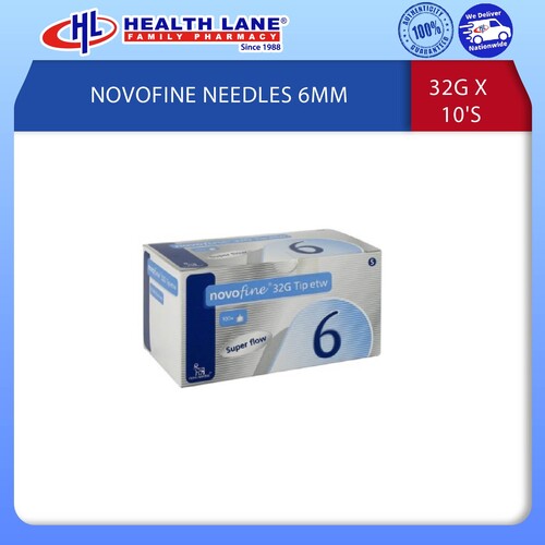NOVOFINE NEEDLES 6MM 32G X 10'S