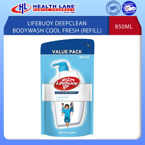 LIFEBUOY DEEPCLEAN BODY WASH COOL FRESH 850ML (REFILL)