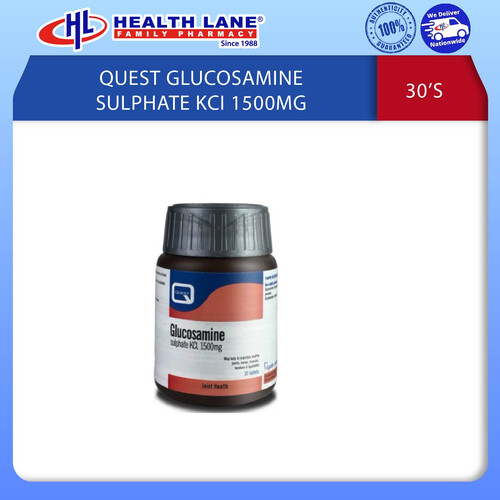 QUEST GLUCOSAMINE SULPHATE KCI 1500MG 30'S