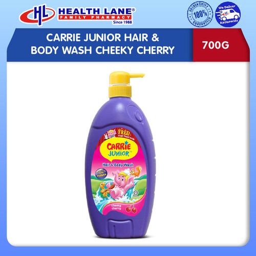 CARRIE JUNIOR HAIR & BODY WASH CHEEKY CHERRY 700G