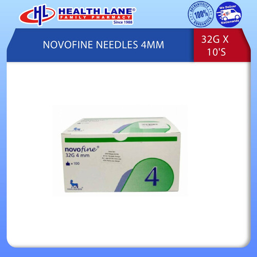 NOVOFINE NEEDLES 4MM 32G X 10'S