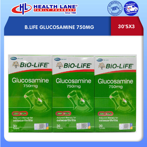 B.LIFE GLUCOSAMINE 750MG 30'SX3