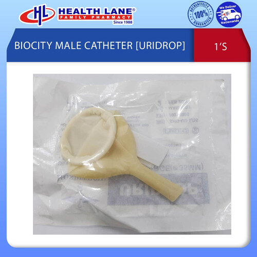 BIOCITY MALE CATHETER [URIDROP] 1'S - M